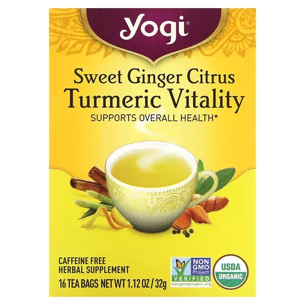 Sweet Ginger Citrus Turmeric Vitality Tea