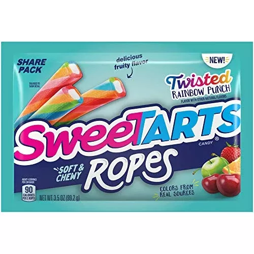 SweeTARTS Rope Twst Rnbow Kg 12 Per Box