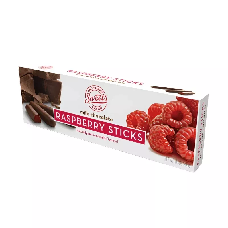 Sweets Milk Chocolate Raspberry Sticks 10.5oz box