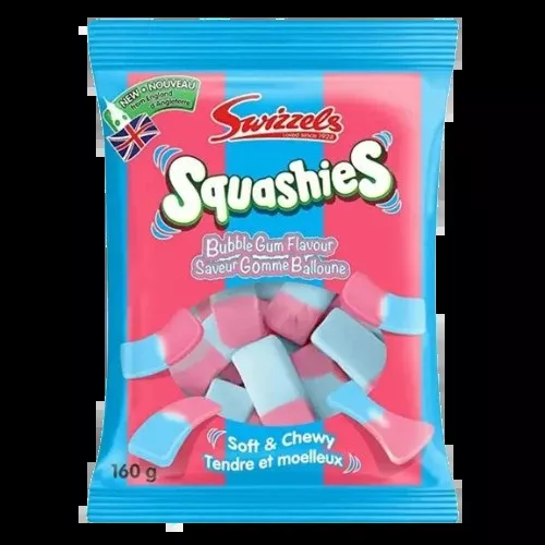 Swizzels Squashies Bubble Gum 160 g Bag