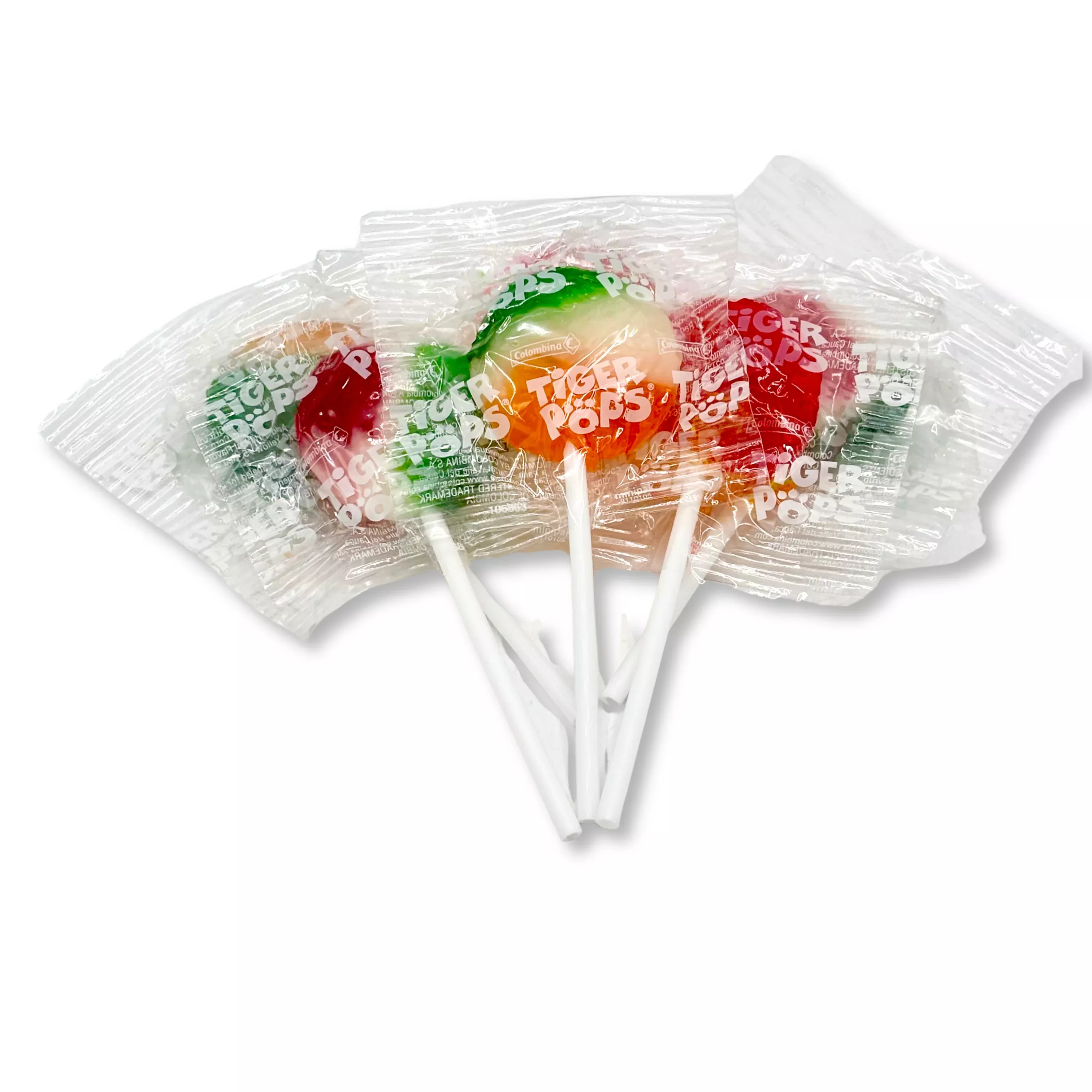 Tiger Pops Lollipops, Assorted Flavors, Bulk Value Bag – 1 lb