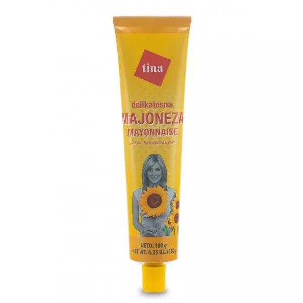 Tina Mayonnaise Tube, 6.35 oz | 180g