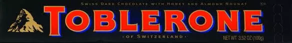 Toblerone Bittersweet Chocolate Bar 3.5oz 12 Count