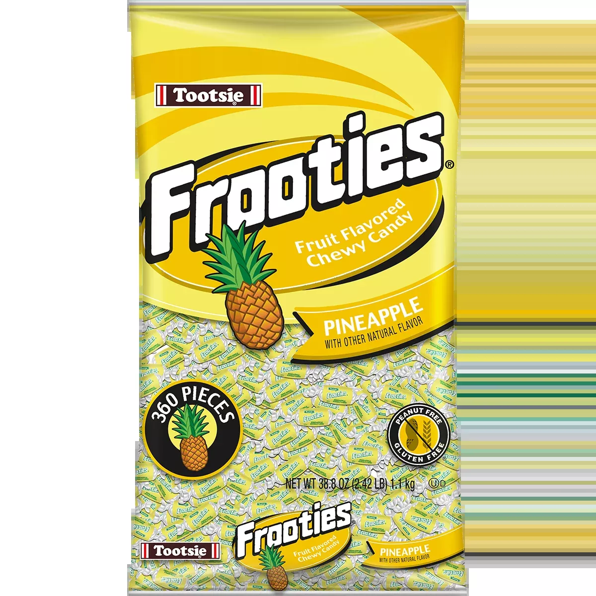 Tootsie Frooties Pineapple 360ct bag