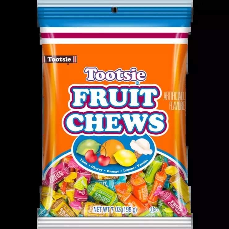 Tootsie Fruit Roll 7oz bag or 8ct case