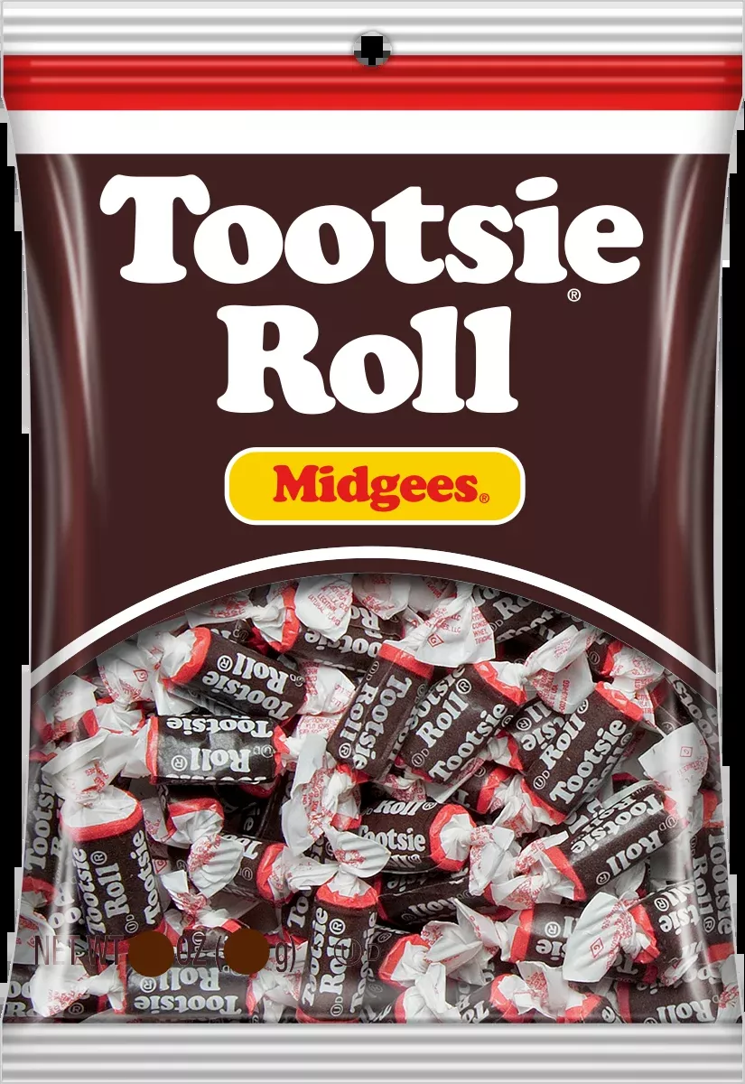 Tootsie Roll Midgees 7.3oz bag or 8ct case