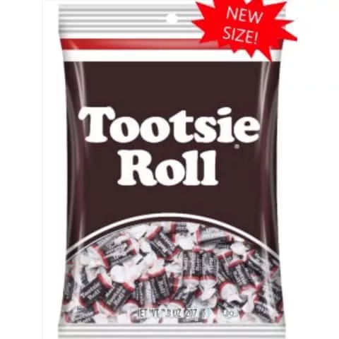 Tootsie Roll Midgees Choc Peg Bag 7.3 oz Single Bag