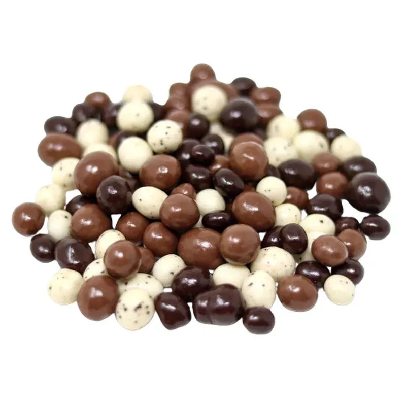 Tri-Color Chocolate Covered Coffee Beans - Bulk Bags