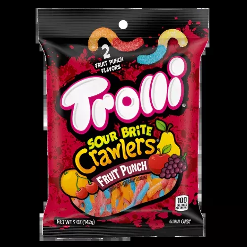 Trolli Sour Brite Crawlers Fruit Punch 5 oz. Bag