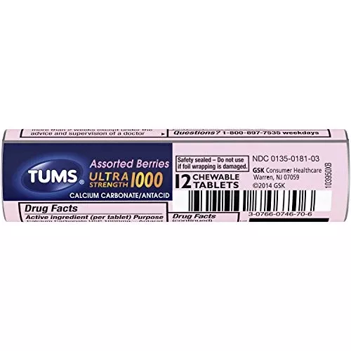 TUMS Ultra Berries Asst 12s 12 Per Box