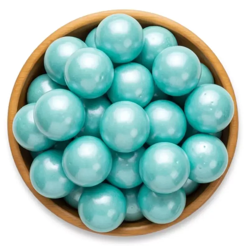 Turquoise Shimmer Gumballs - Cotton Candy Flavor