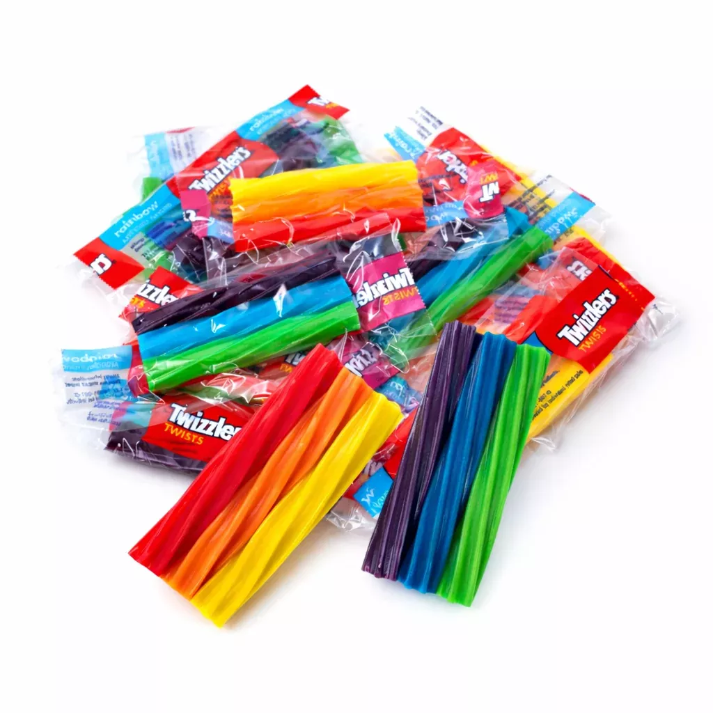 Twizzlers Rainbow Twists – Individually Wrapped – Bulk Value Bag – 1 lb