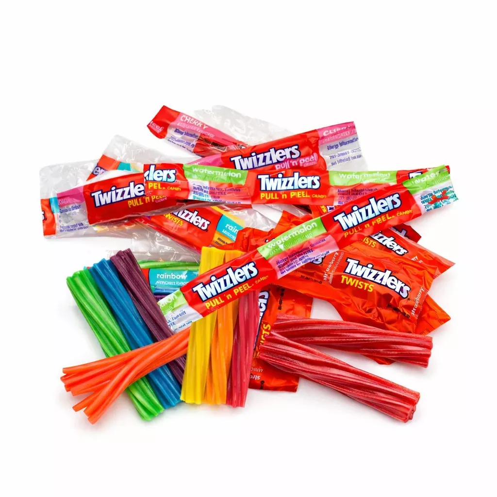 Twizzlers Twists & Pull ’N’ Peel Variety Pack Chewy Candy – Individually Wrapped – Bulk Value Bag – 1 lb