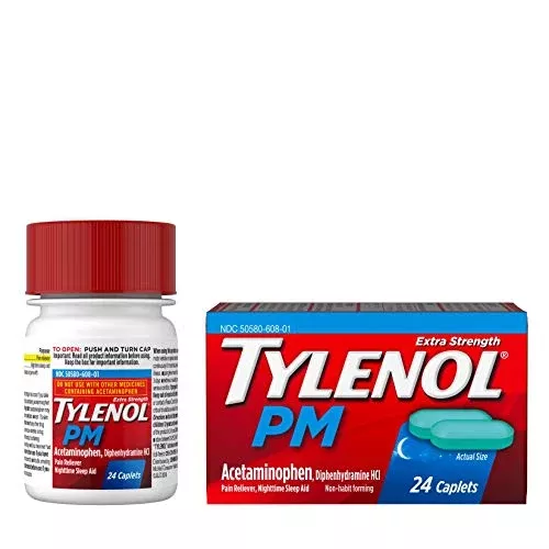 Tylenol Pm Ex Str Cap 24 oz Single Box