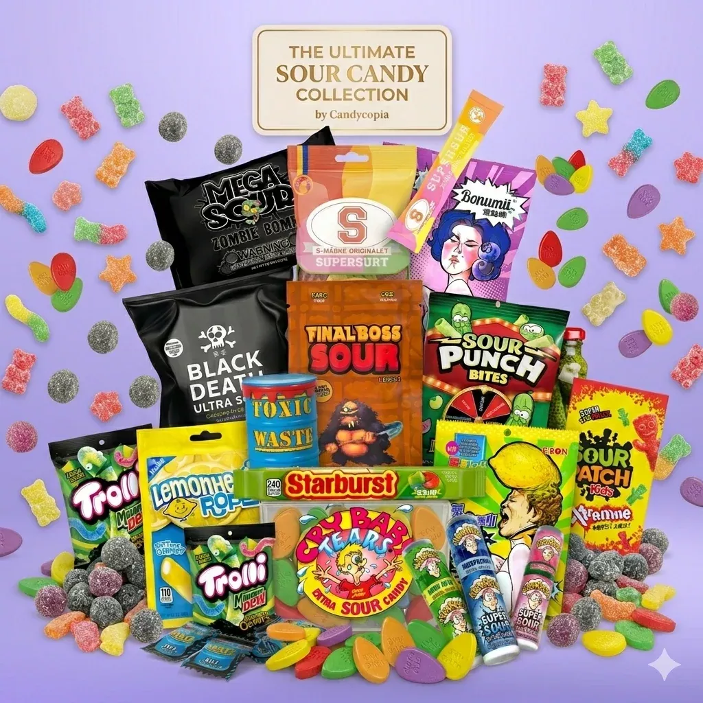 The Ultimate Sour Candy Collection | 15-Piece Rare Sour Gift Set