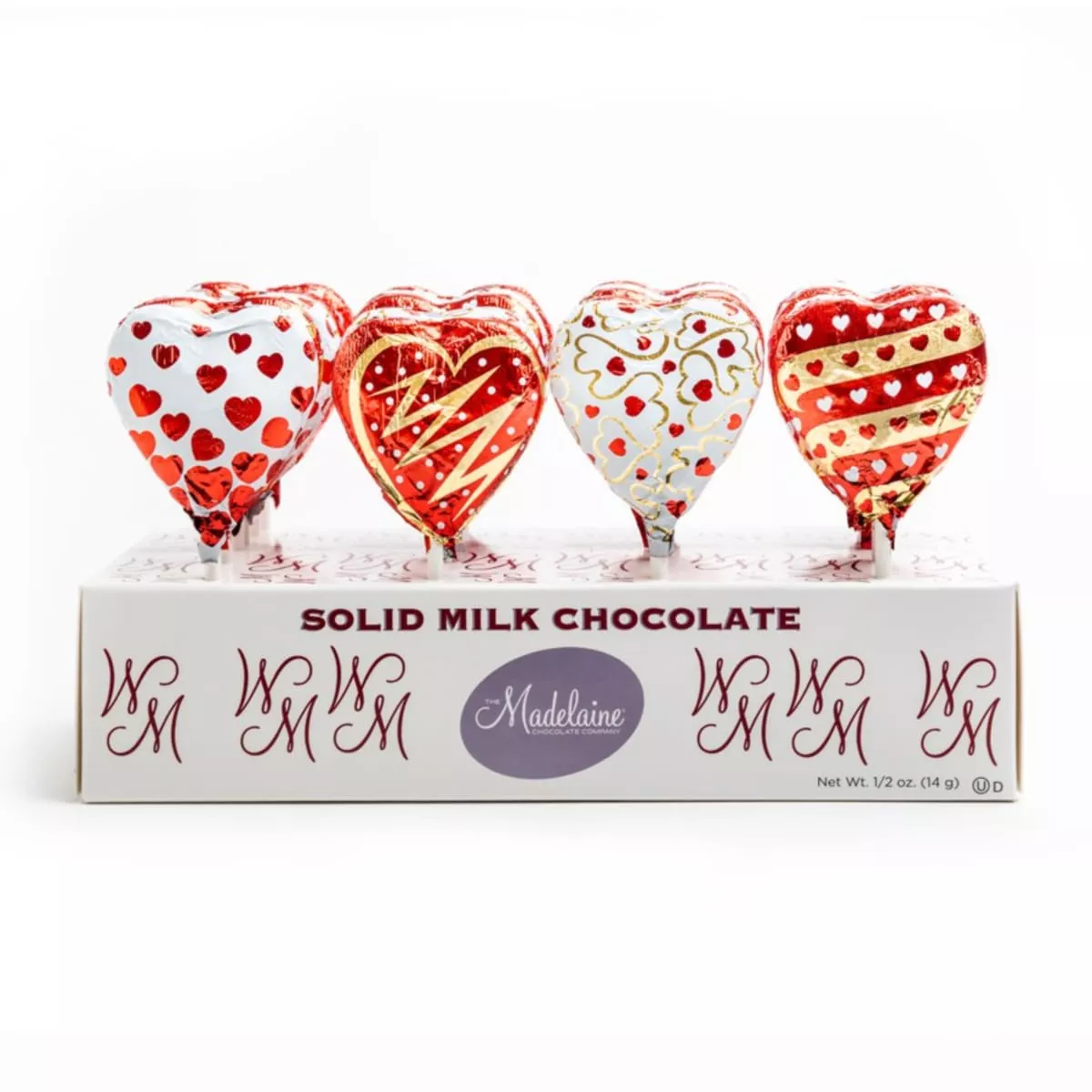 Valentine Heart Pops (Milk Chocolate)