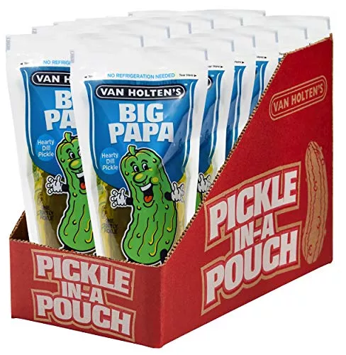 Van Holten's Big Papa Dill Pickle Individually Wrapped 12ct