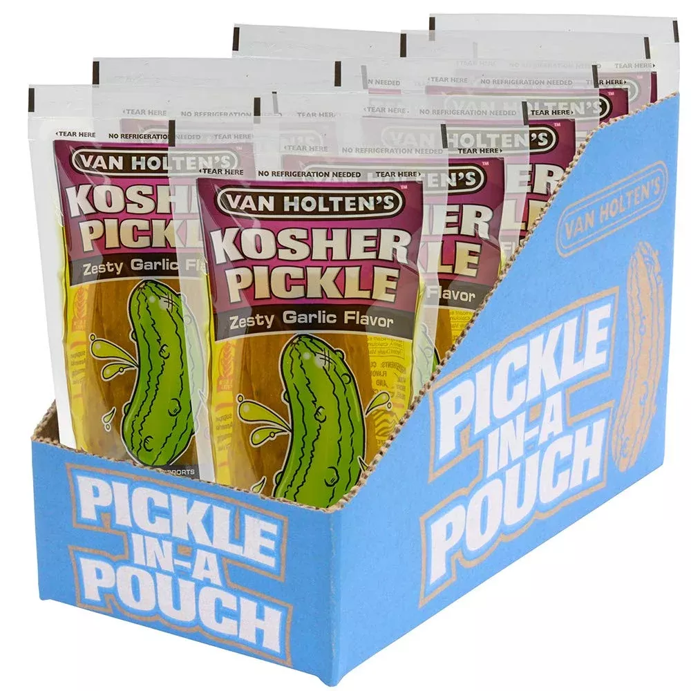 Van Holten's Jumbo Garlic Pickle Iw 12ct
