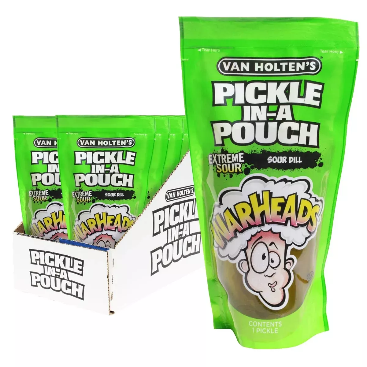 Van Holten's Pickle Warheads Extra Sour Individually Wrapped 12ct