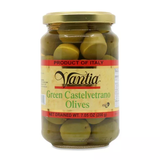 Vantia Green Castelvetrano Olives, 7.05 oz | 200g