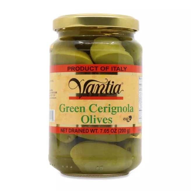 Vantia Green Cerignola Olives, 7.05 oz