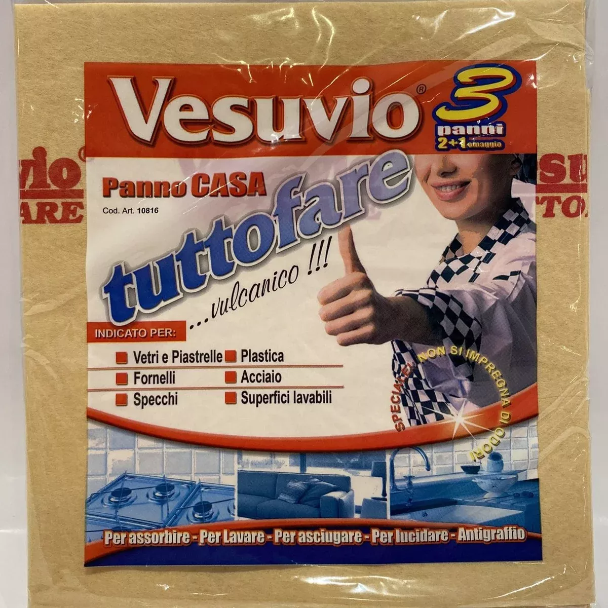 Vesuvio - Panno Casa Tutto Fare, Pack of 3