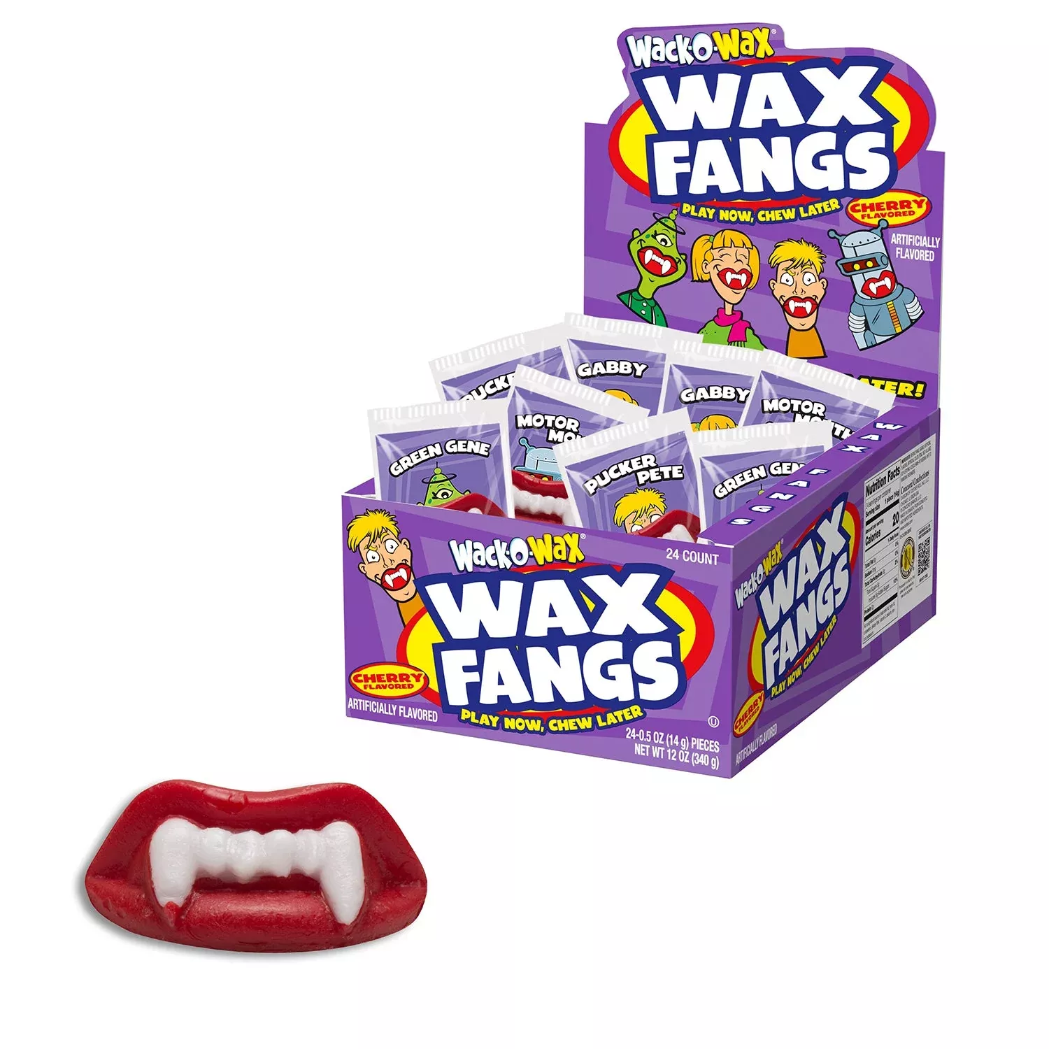 Wack-O-WaxFangs Cherry Flavored | 24ct, Box
