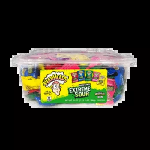 WarHeads Extreme Sour Hard Candy - 2 LB Bulk Tub