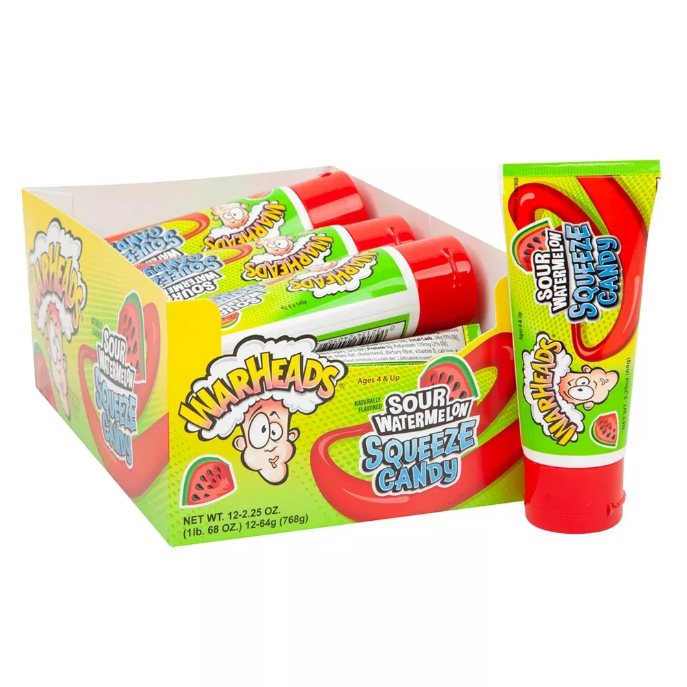 Warheads Sour Watrmln Squeeze 12 Per Box