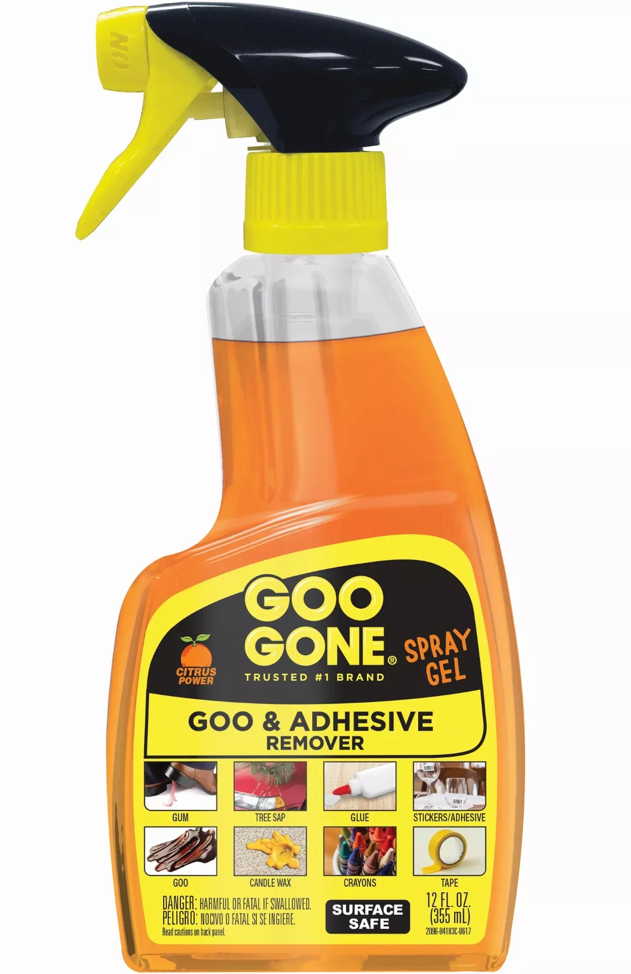 Weiman Products Goo Gone Adhesive Remover Spray Gel 12 Fluid Ounce - 6 Per Case