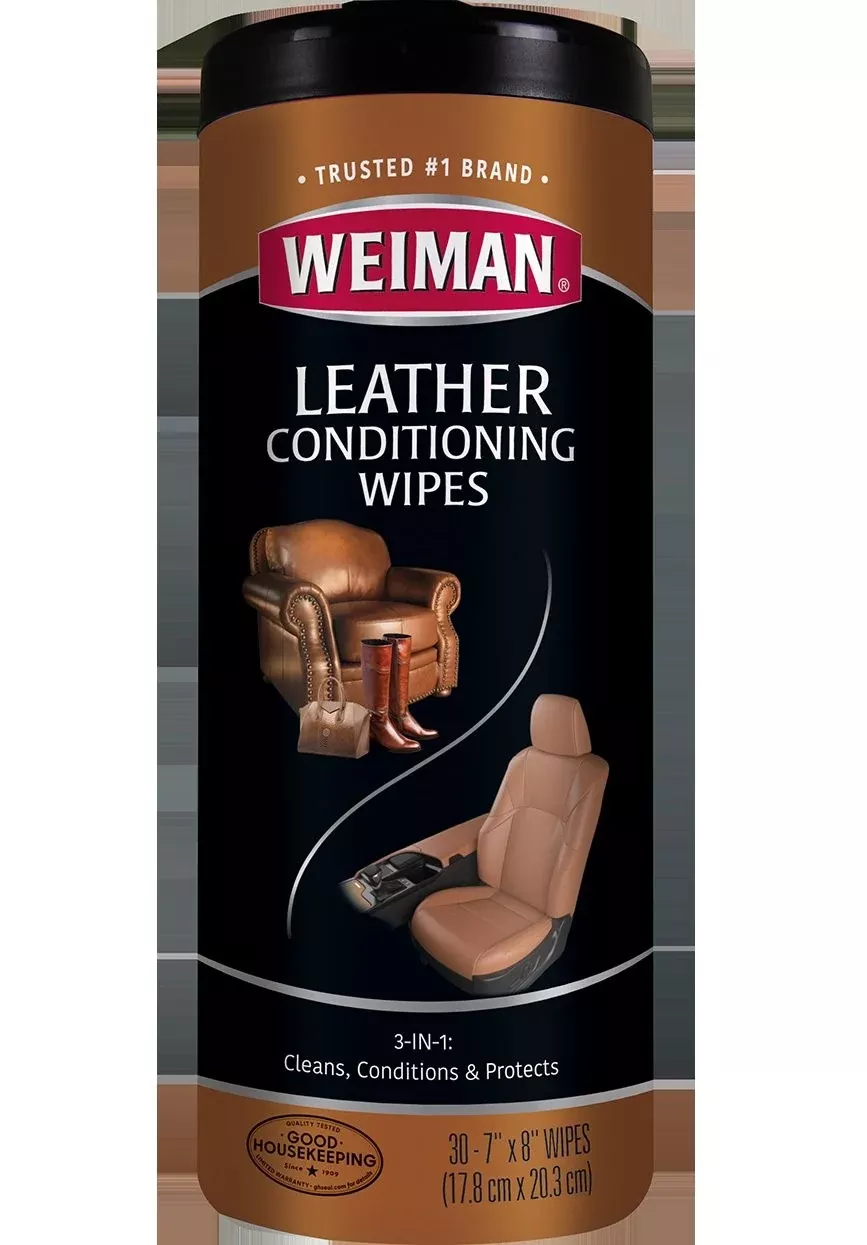 Weiman Products Leather Wipes 30 Count Packs - 4 Per Case
