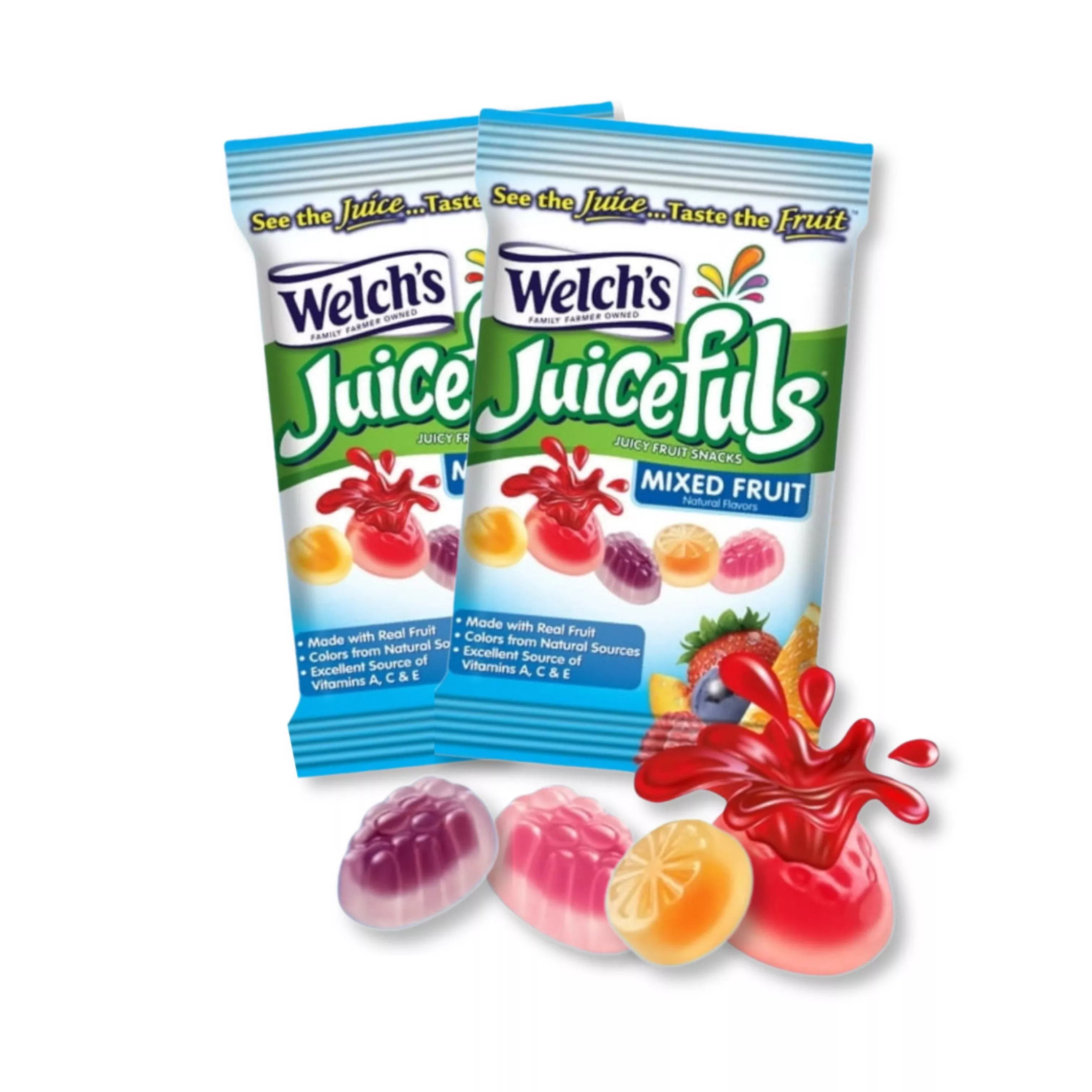 Welch's Juicefuls Fruit Snacks – Mixed Fruit – 1 oz – 12 Pack