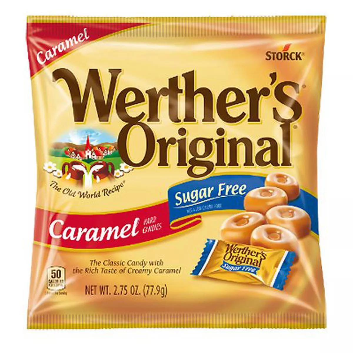 Werther's Original Caramel Sugar Free Hard Candy - 2.75-oz. Bag