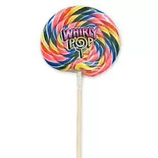 Whirly Pops, Rainbow 9" 24 Oz 10 Count