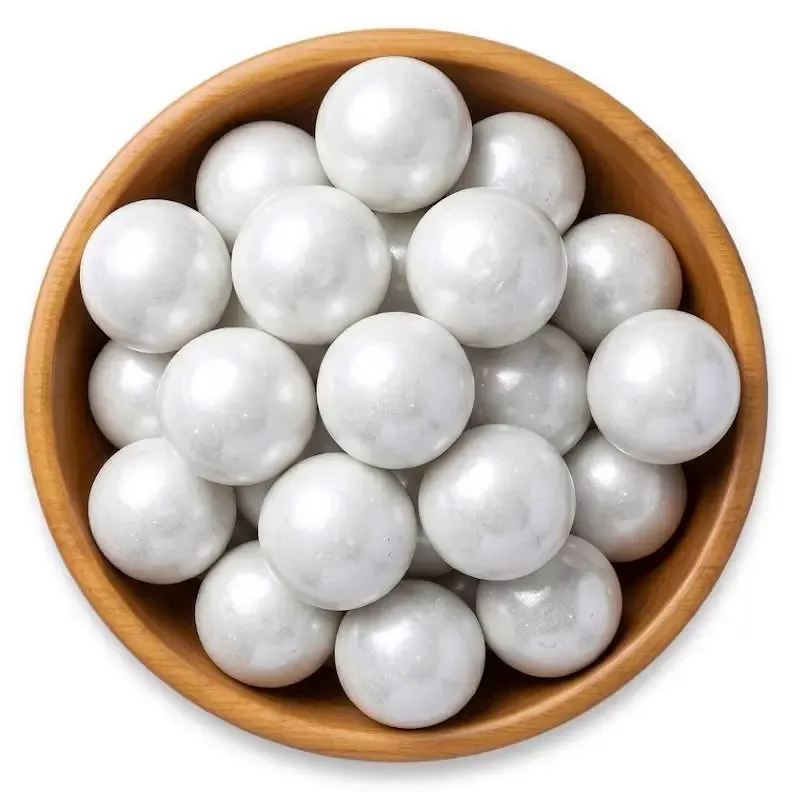 White Shimmer Gumballs - Tutti Frutti Flavor