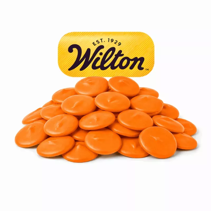 Wilton Orange Confectionery Melting Wafers – Bulk Value Bag – 1 lb