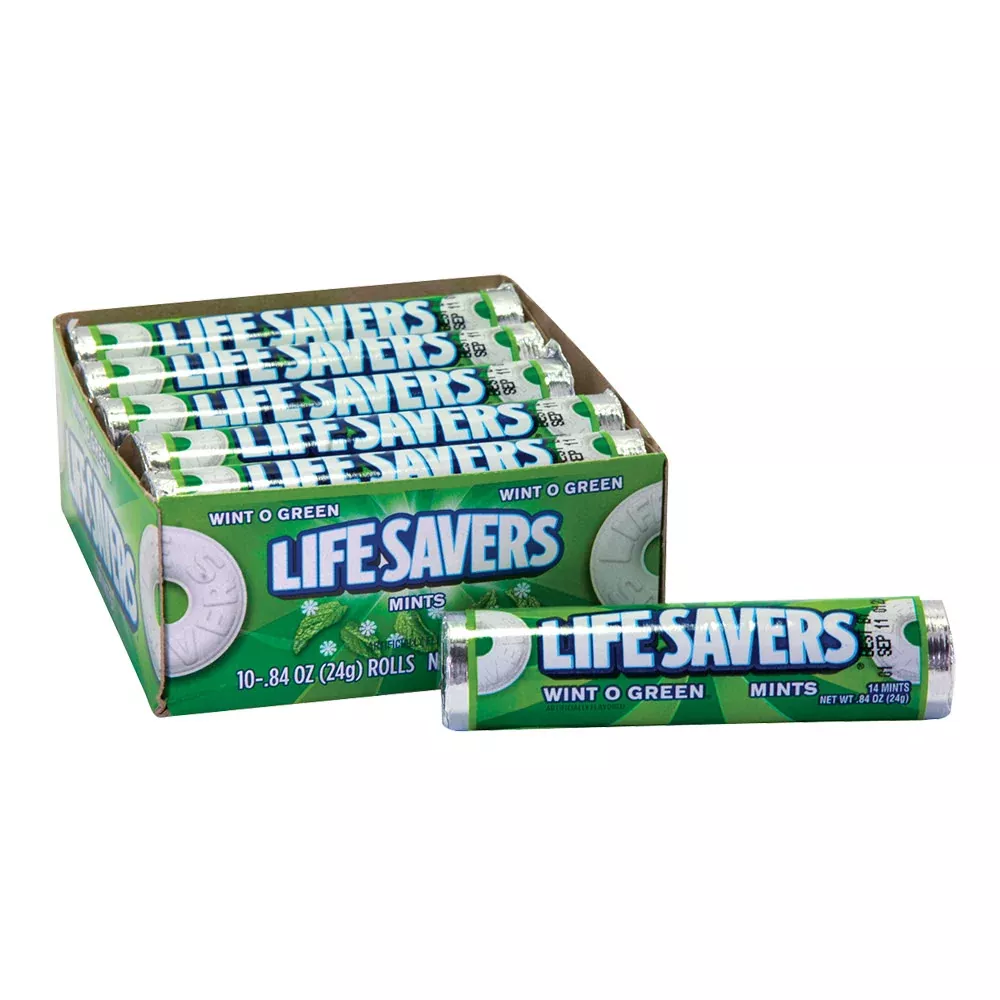 Wintogreen Lifesavers Rolls - 20 Rolls