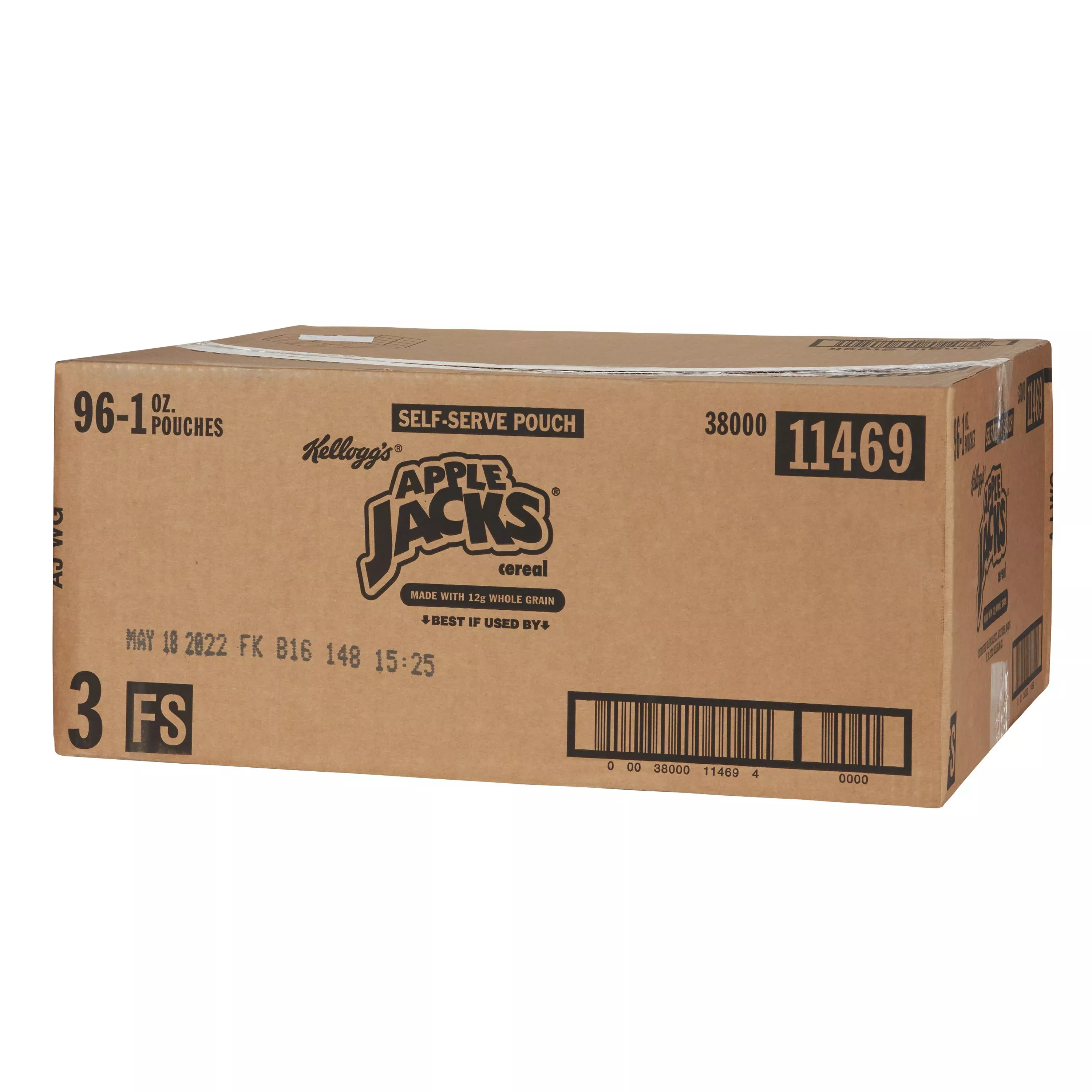 Wk Kellogg Sales Kellogg Apple Jacks Reduced Sugar Cereal, 1 Ounce - 96 Per Case