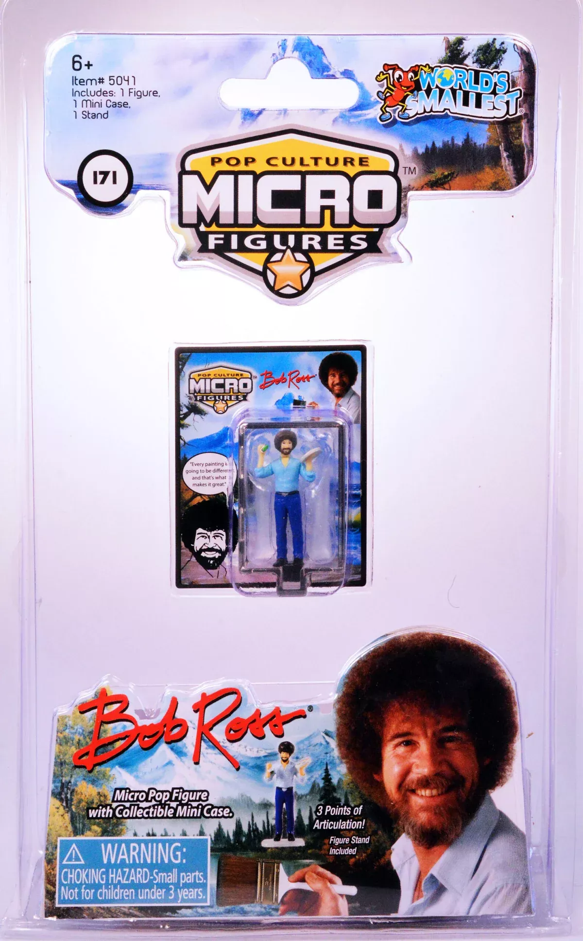 Worlds Smallest Micro Figures Bob Ross