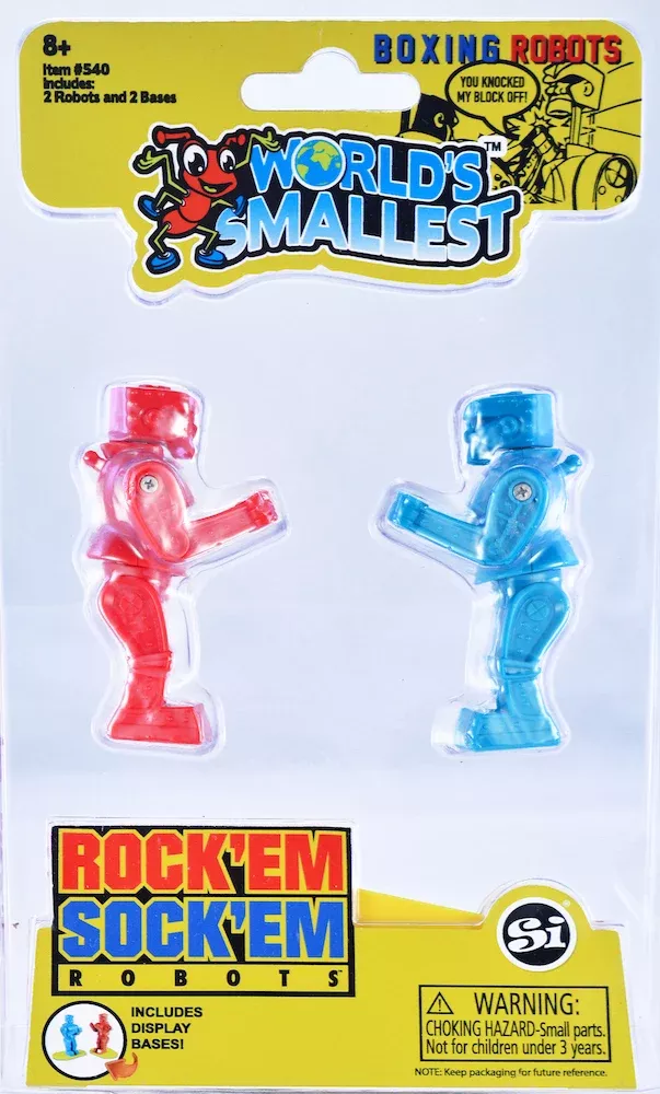Worlds Smallest Rock 'Em Sock 'Em Robots Game