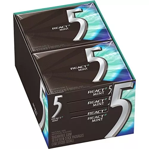 Wrigley'sley's 5 React Mint 10 Per Box