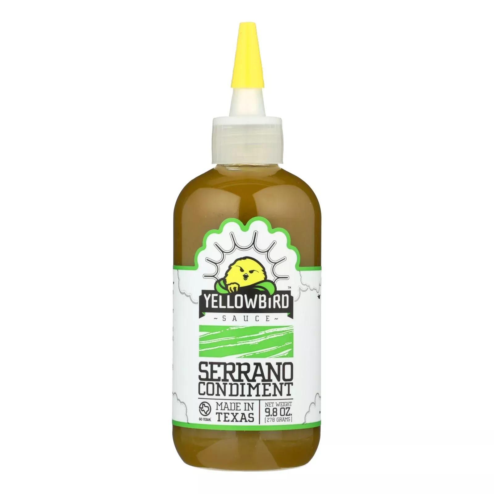 Yellowbird Sauce - Serrano - Case of 6 - 9.8 Ounce