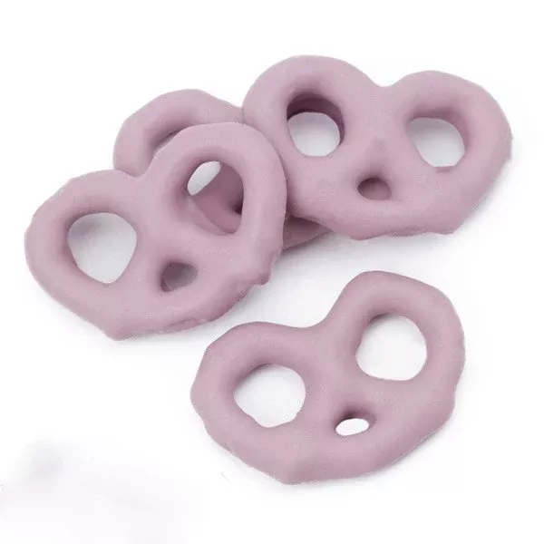 Yogurt Blueberry Lavender Pretzels 15LB Bulk