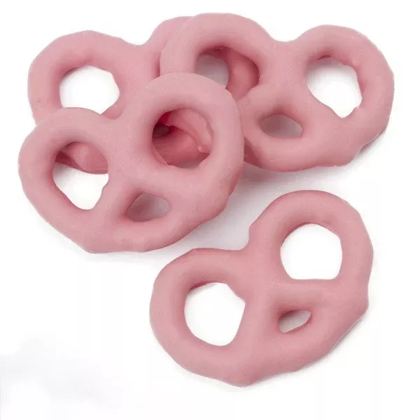 Yogurt Pink Pretzel Cherry 15LB Bulk