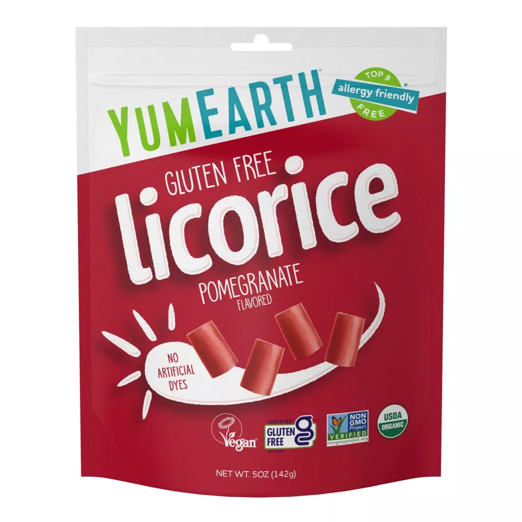 YumEarth Organic Pomegranate Licorice 5oz Bag