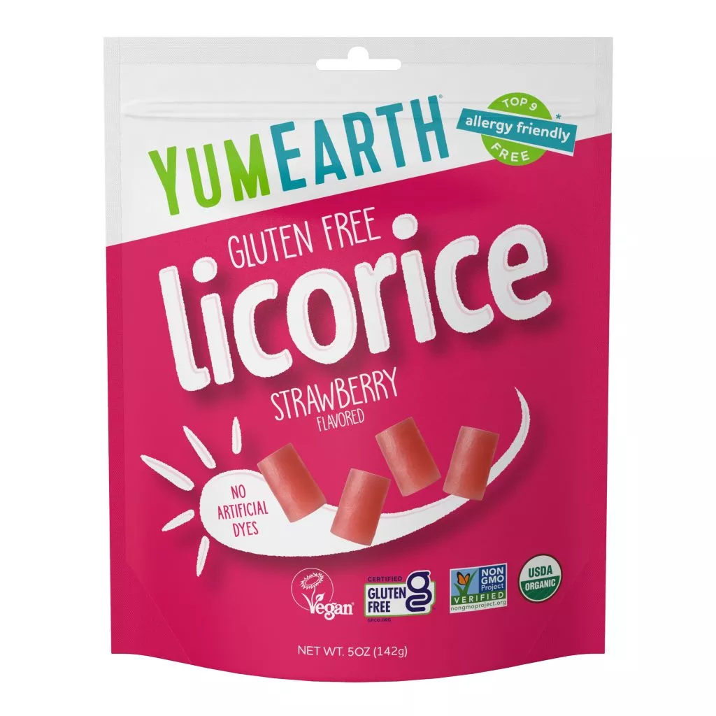YumEarth Organic Strawberry Licorice 5oz Bag