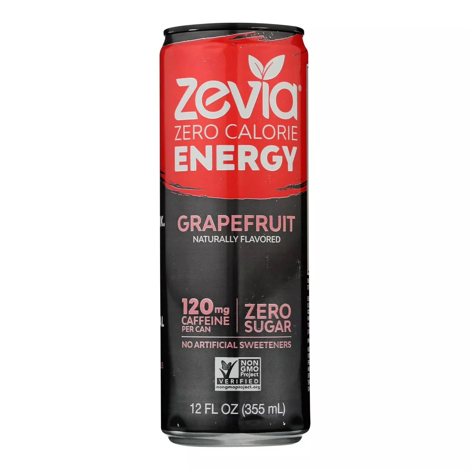 Zevia Zero Calorie Energy Drink - Grapefruit - Case of 12 - 12 fl Ounce