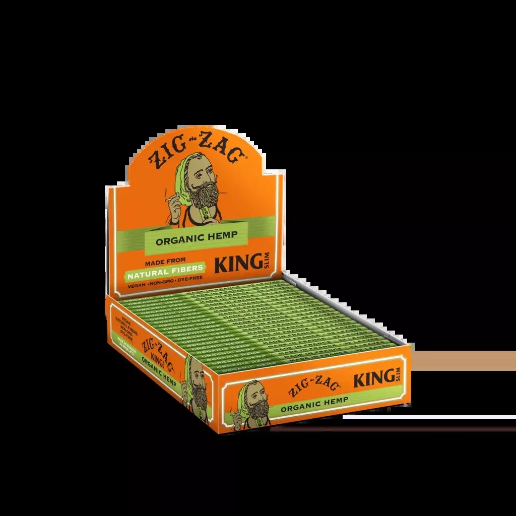 Zig Zag Papers Hemp King Slim Organic 24 Per Box