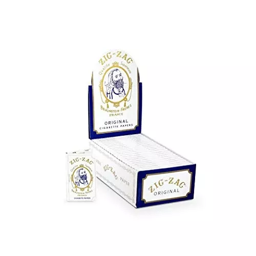 Zig Zag Rolling Papers White Single 24 Per Box