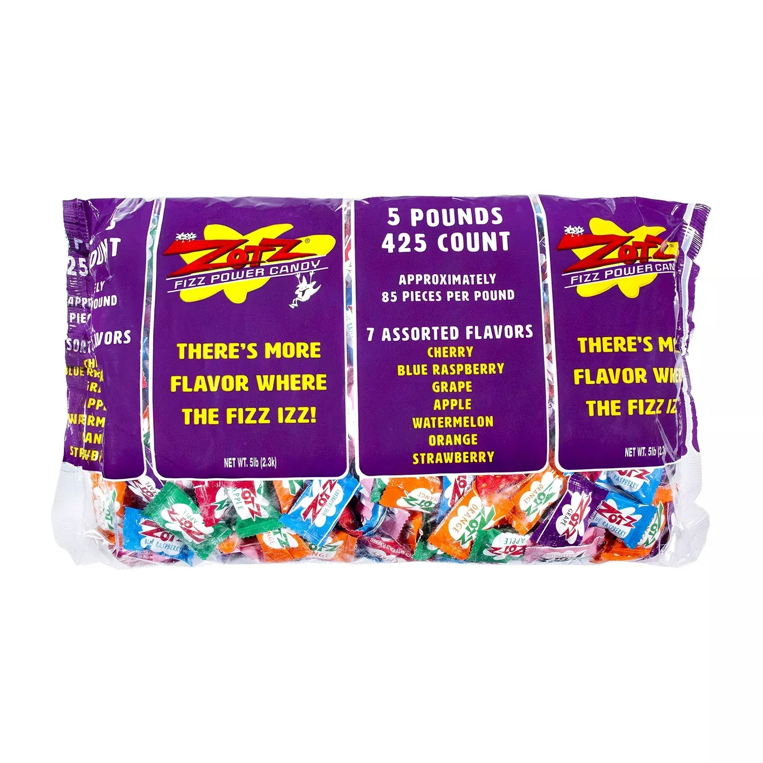 Zots Assorted Fizz Power Candy Bag | 5lb, Bag